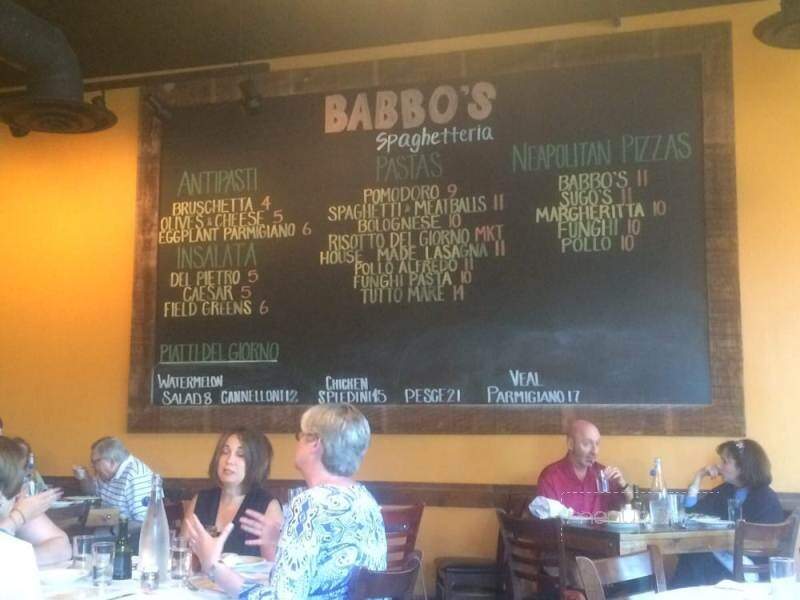 Babbo's Spaghetteria - Chesterfield, MO menu_pic