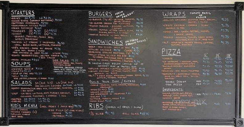 Sib's Corner Grill - Genoa, IL menu_pic