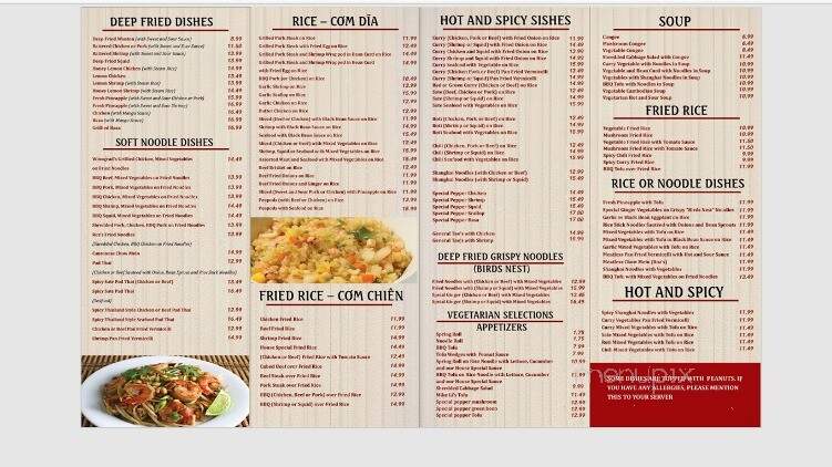 The Mini Restaurant - Windsor, ON menu_pic