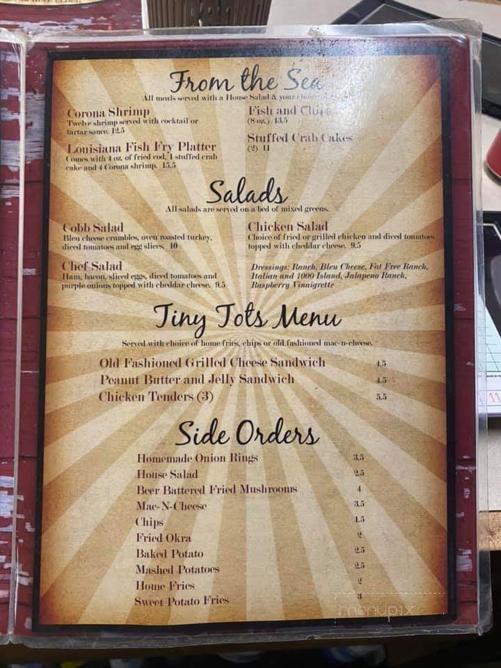Cheryl's Diner - Seminole, TX menu_pic