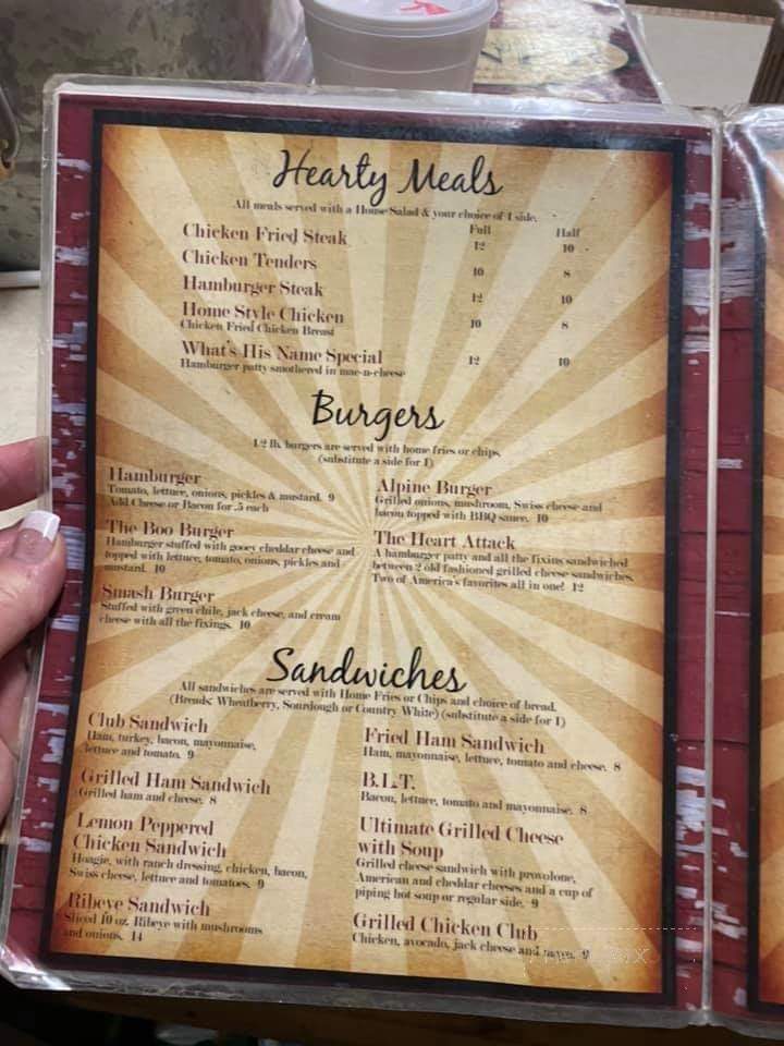Cheryl's Diner - Seminole, TX menu_pic