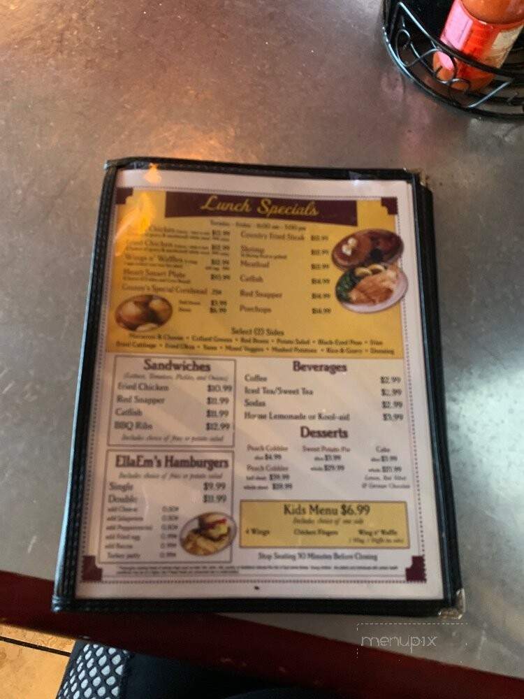 Ella Em's Soul Food - North Las Vegas, NV menu_pic