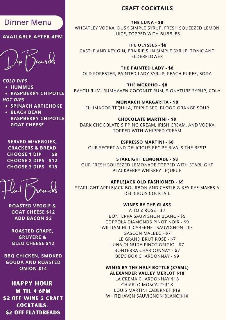 Luna's Coffee Wine and Butterfly Cafe - Nicholasville, KY menu_pic
