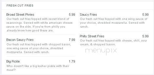 Steel City Samiches - Indiana, PA menu_pic