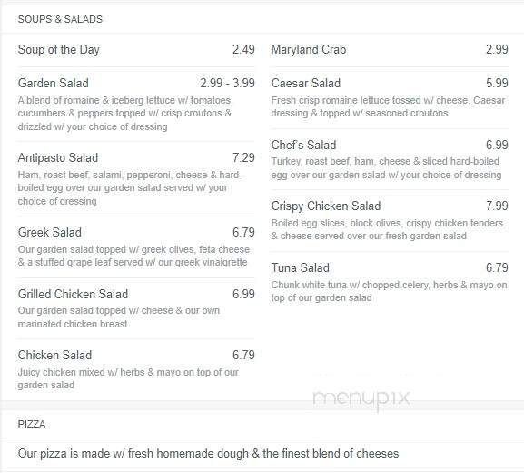 Caesar's Pizza Palace Restaurant - Princess Anne, MD menu_pic