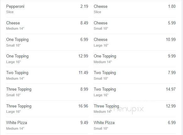 Caesar's Pizza Palace Restaurant - Princess Anne, MD menu_pic