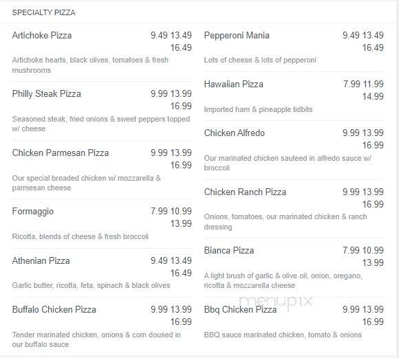 Caesar's Pizza Palace Restaurant - Princess Anne, MD menu_pic