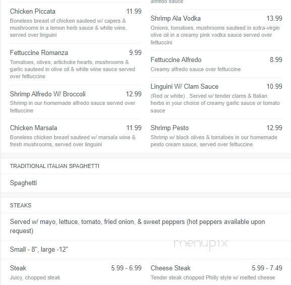 Caesar's Pizza Palace Restaurant - Princess Anne, MD menu_pic
