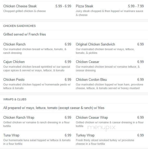 Caesar's Pizza Palace Restaurant - Princess Anne, MD menu_pic