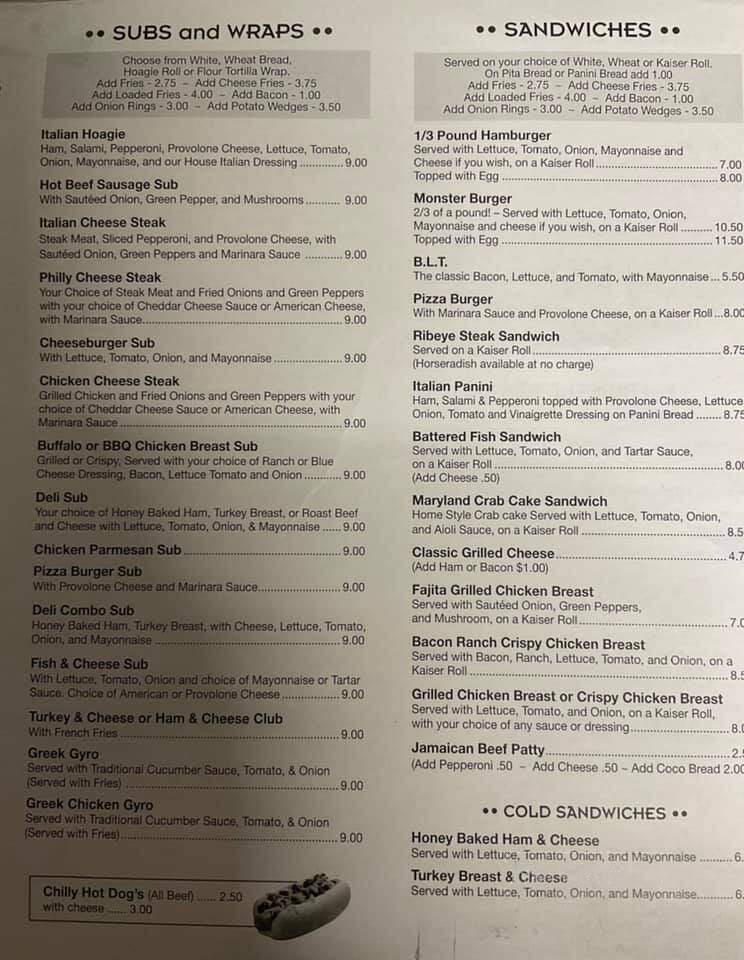 Double D Bar & Grill - Harrisburg, PA menu_pic