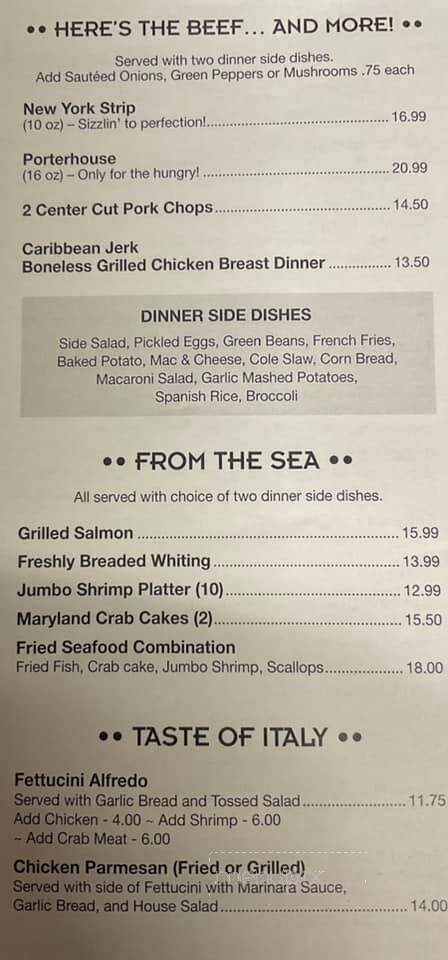 Double D Bar & Grill - Harrisburg, PA menu_pic
