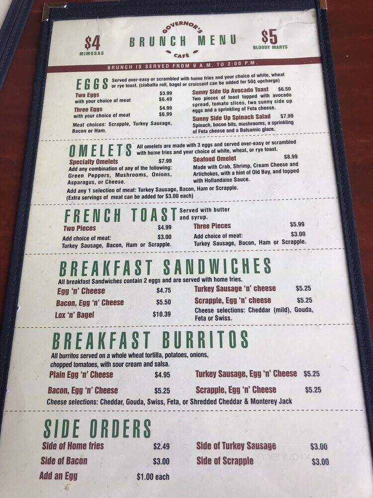 Governor's Cafe - Dover, DE