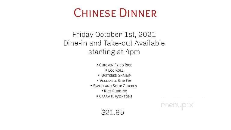 Spectacle Lake Lodge - Barry's Bay, ON menu_pic