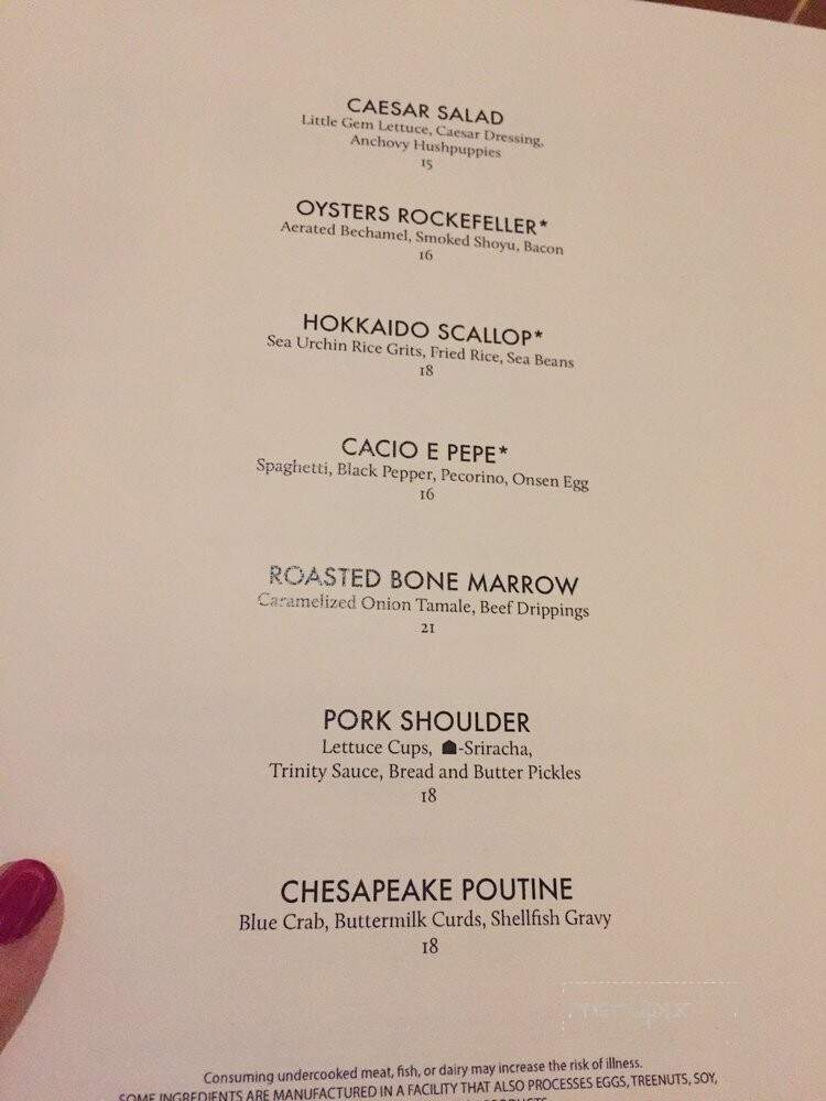 Voltaggio Brothers Steakhouse - National Harbor, MD menu_pic