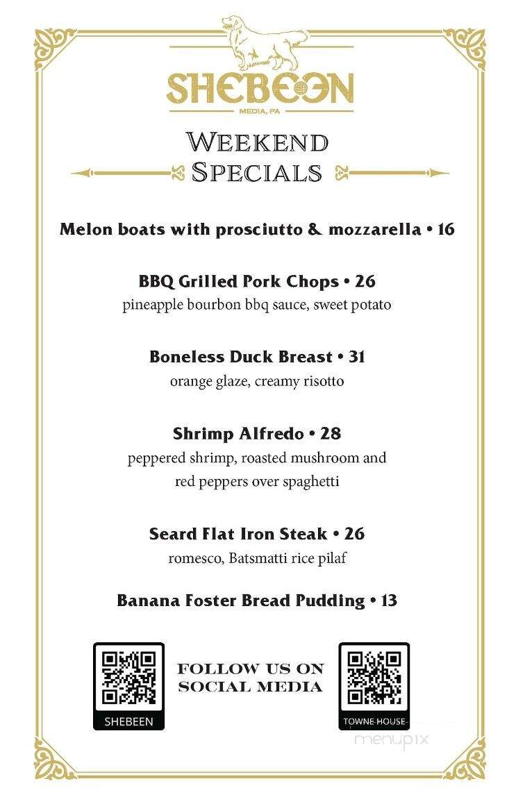 Towne House Restaurant - Media, PA menu_pic