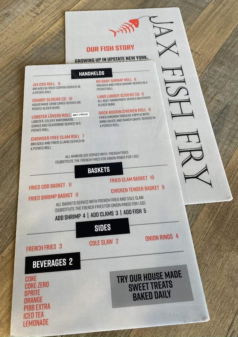 Jax Fish Fry - Jacksonville, FL menu_pic