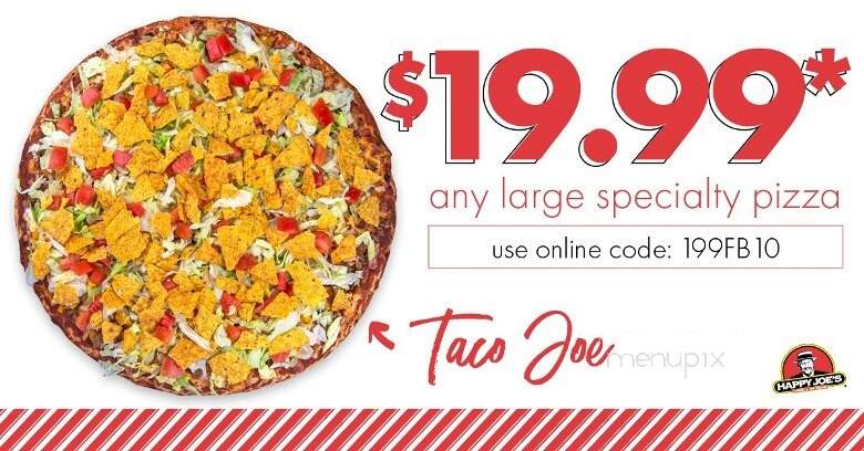 Happy Joe's Pizza & Ice Cream - Muscatine, IA menu_pic