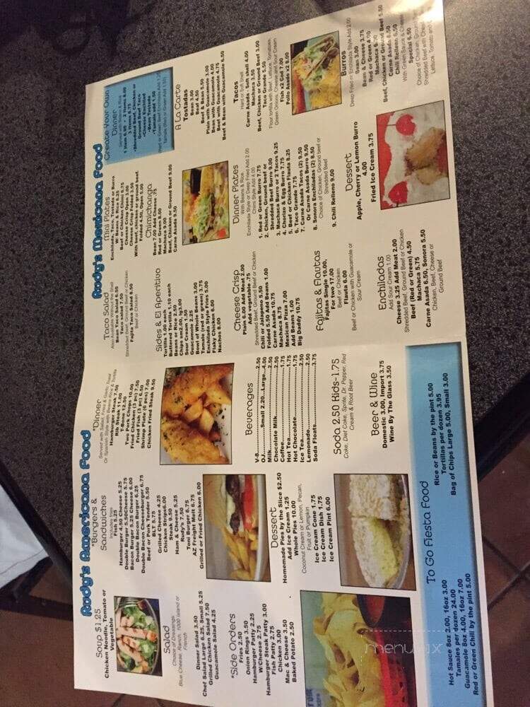 Rudy's Mexican-American Food - Queen Creek, AZ menu_pic