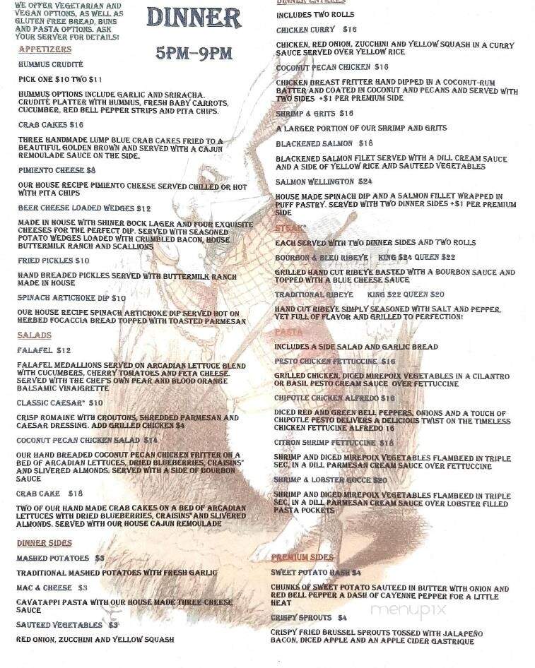 The Wonderland Cafe - Clarksville, TN menu_pic
