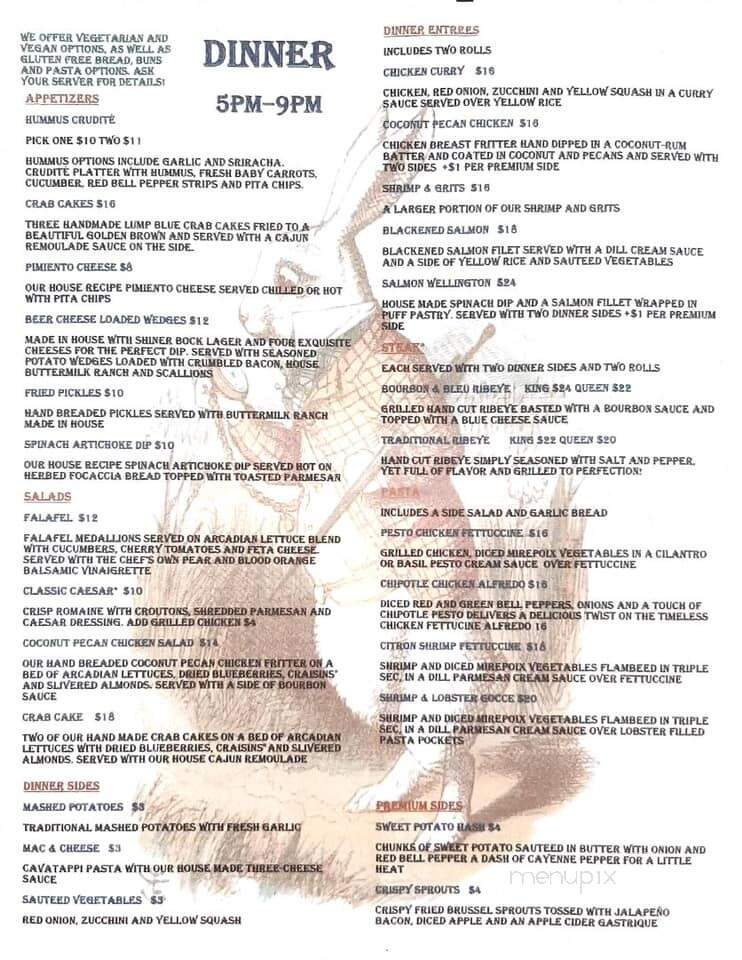 The Wonderland Cafe - Clarksville, TN menu_pic