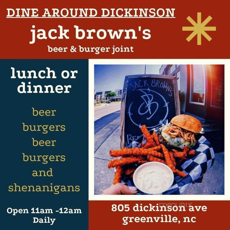 Pitt Street Brewing Company - Greenville, NC menu_pic