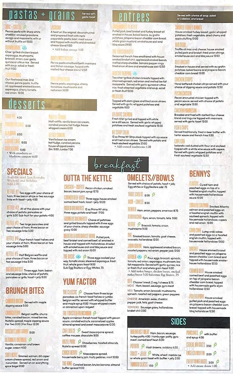 The Copper Kettle Restaurant - Clinton Township, MI menu_pic