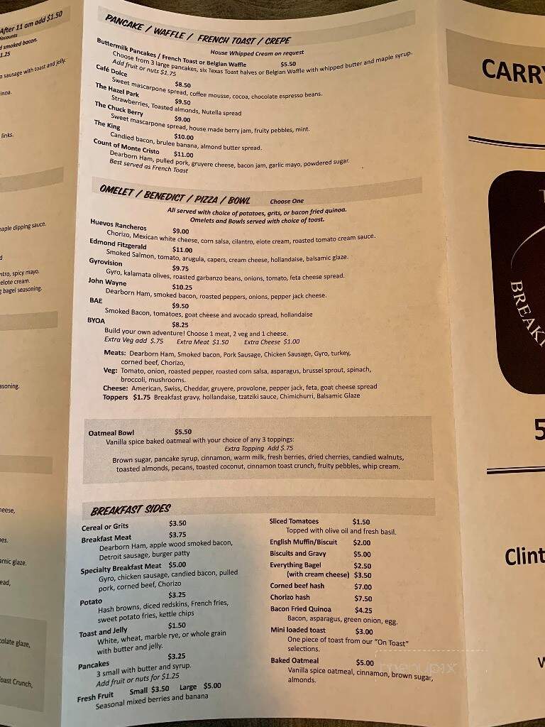 The Copper Kettle Restaurant - Clinton Township, MI menu_pic