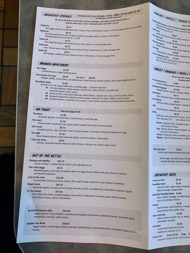 The Copper Kettle Restaurant - Clinton Township, MI menu_pic