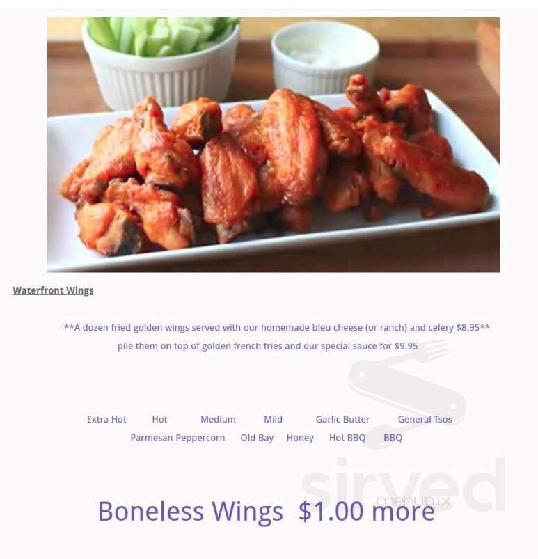The Waterfront Bar & Grill - Marysville, PA menu_pic