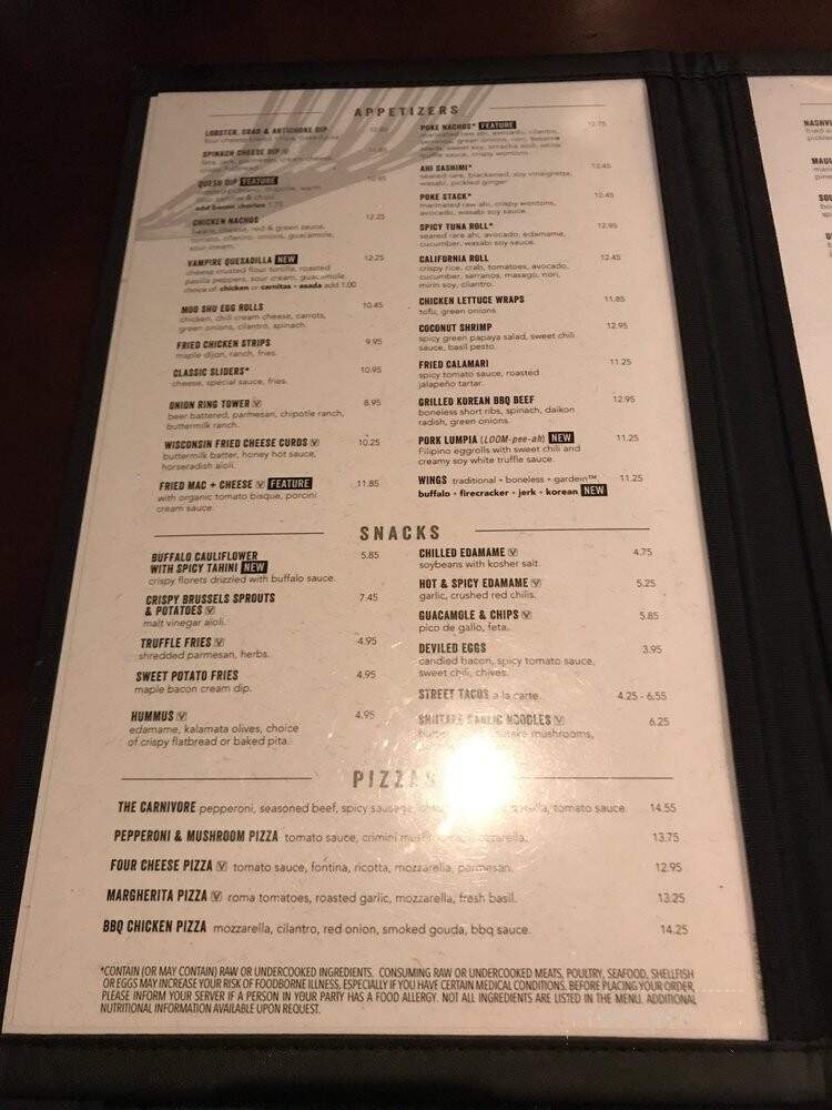 Yard House - Meridian, ID menu_pic