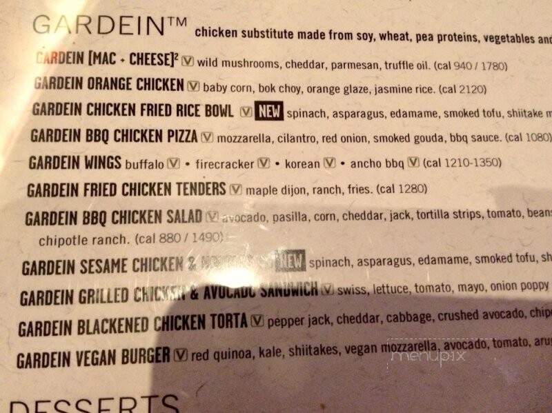 Yard House - Meridian, ID menu_pic