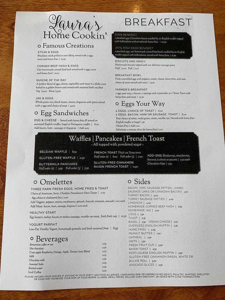 Laura's Home Cooking - Mashpee, MA menu_pic