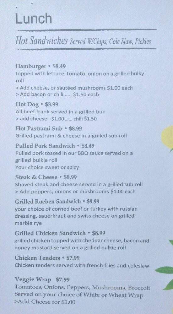 Laura's Home Cooking - Mashpee, MA menu_pic
