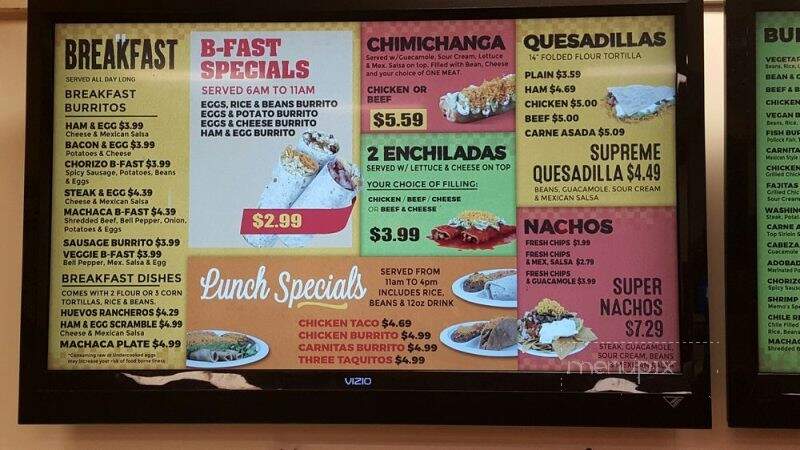 Memo's - Auburn, WA menu_pic
