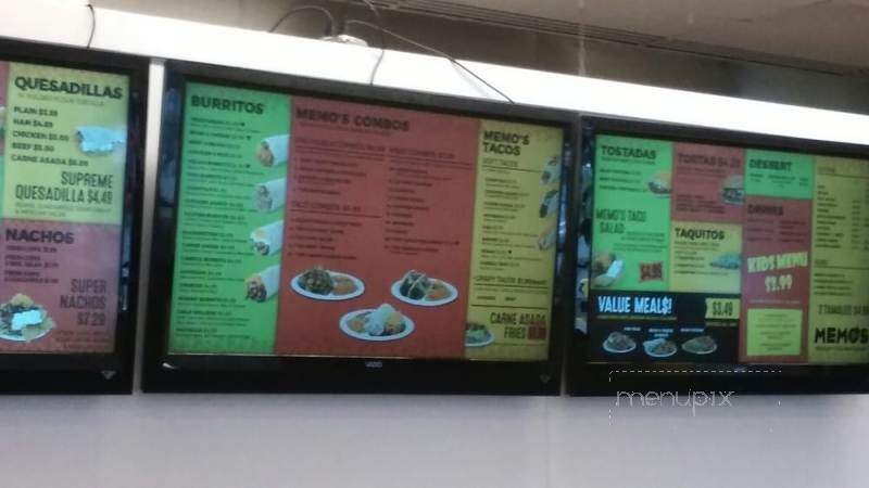 Memo's - Auburn, WA menu_pic