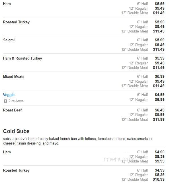 Gina Maria's Pizza - Eden Prairie, MN menu_pic