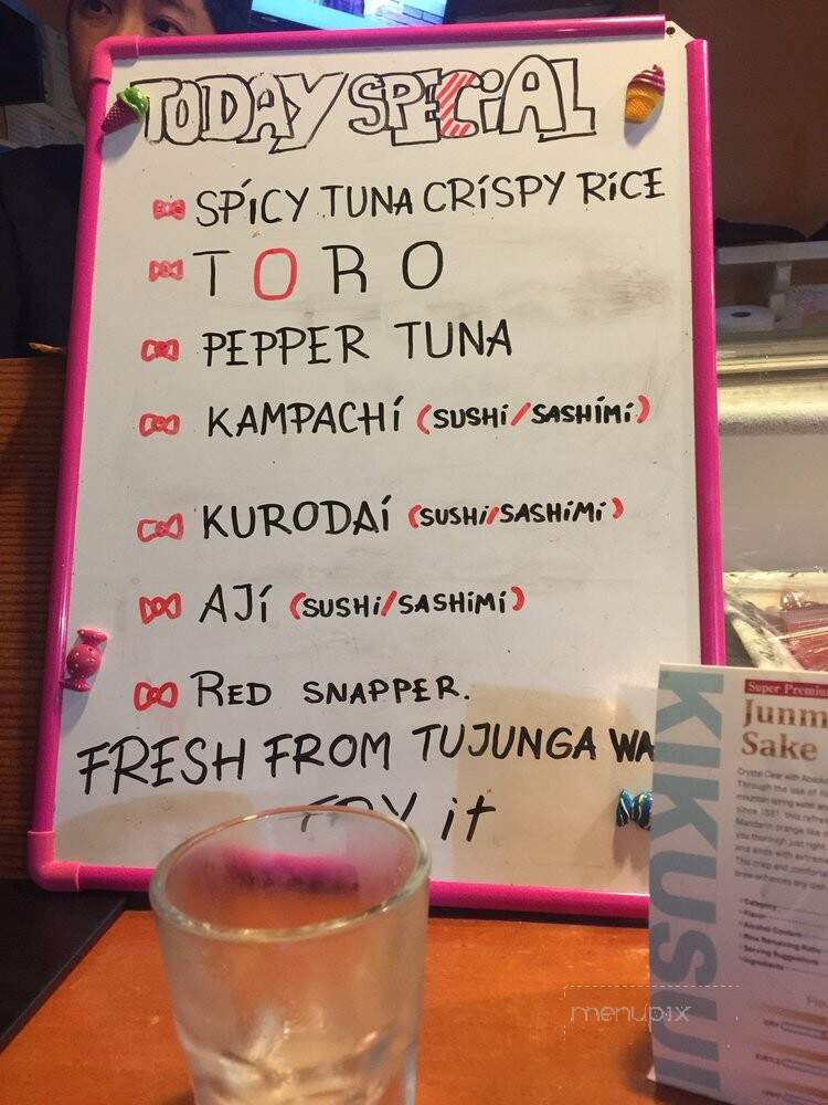 Tori Yen Restaurant - Tujunga, CA menu_pic