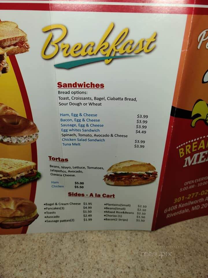 Pollo Fiesta - Riverdale, MD menu_pic