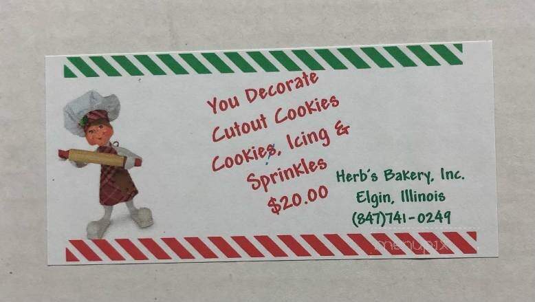 Herbs Bakery Incorporated - Elgin, IL menu_pic
