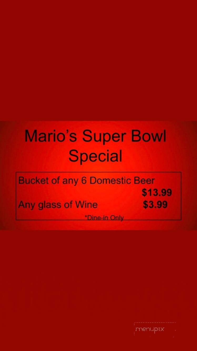 Mario's Family Restaurant - Cleveland, NC menu_pic