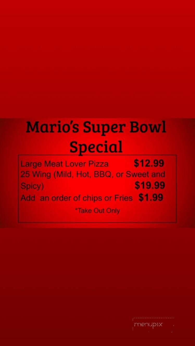 Mario's Family Restaurant - Cleveland, NC menu_pic