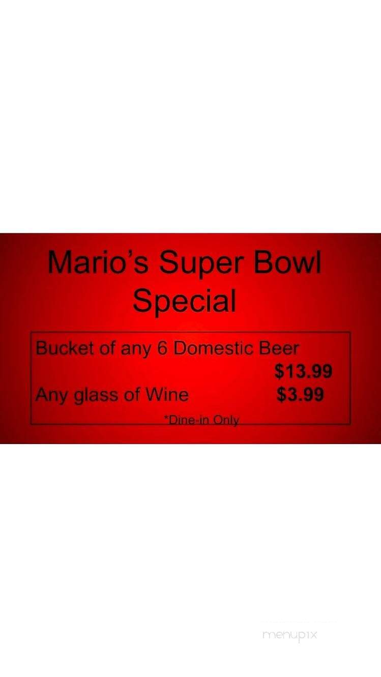 Mario's Family Restaurant - Cleveland, NC menu_pic