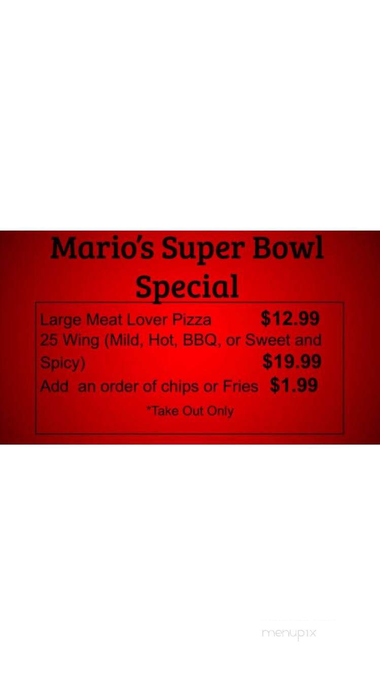 Mario's Family Restaurant - Cleveland, NC menu_pic