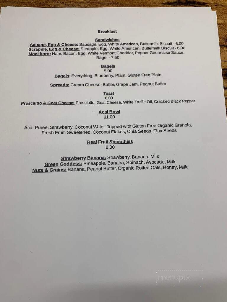 Liv's Cafe & Deli - Exmore, VA menu_pic
