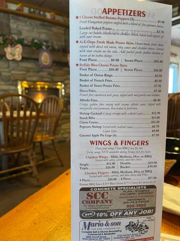 Al-E-Oops Restaurant - Lancaster, NY menu_pic