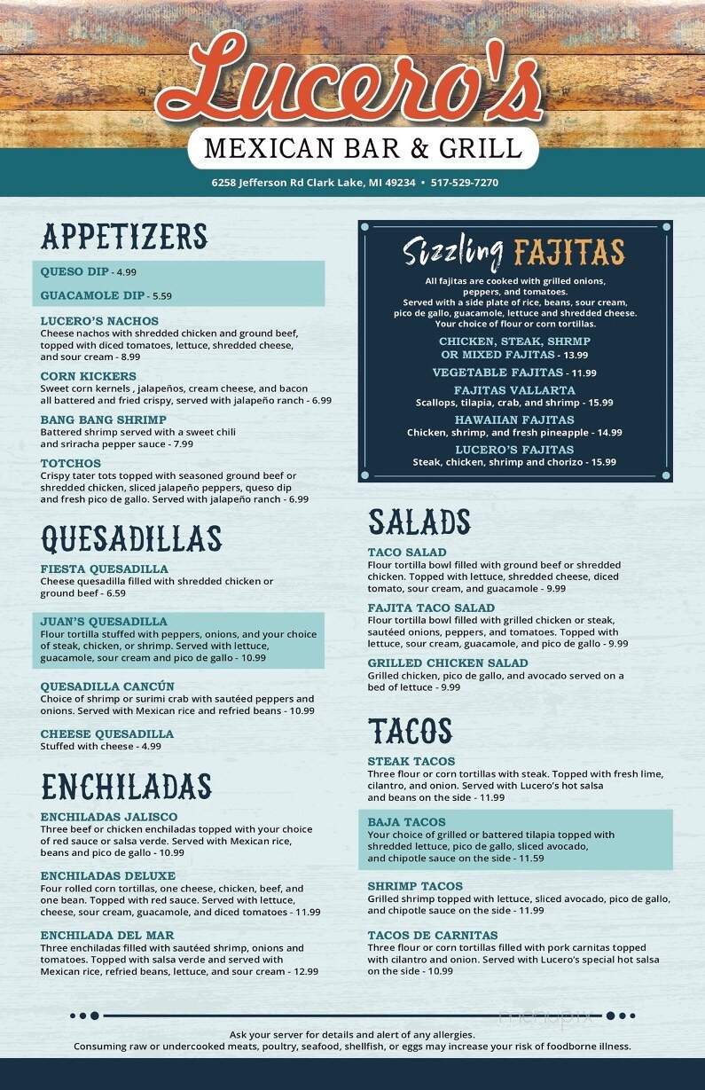 Lucero's Mexican Bar & Grill - Brooklyn, MI