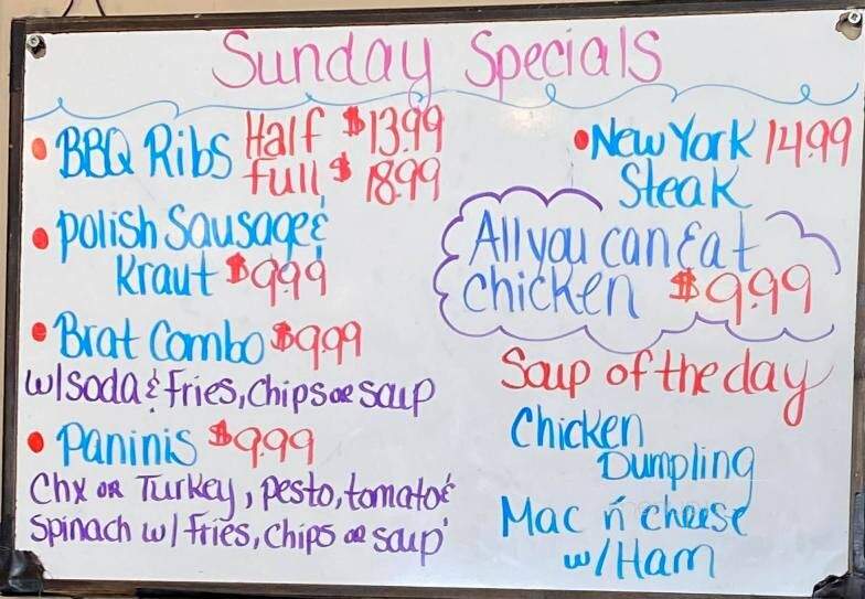 Chico's Cafe - Combined Locks, WI menu_pic