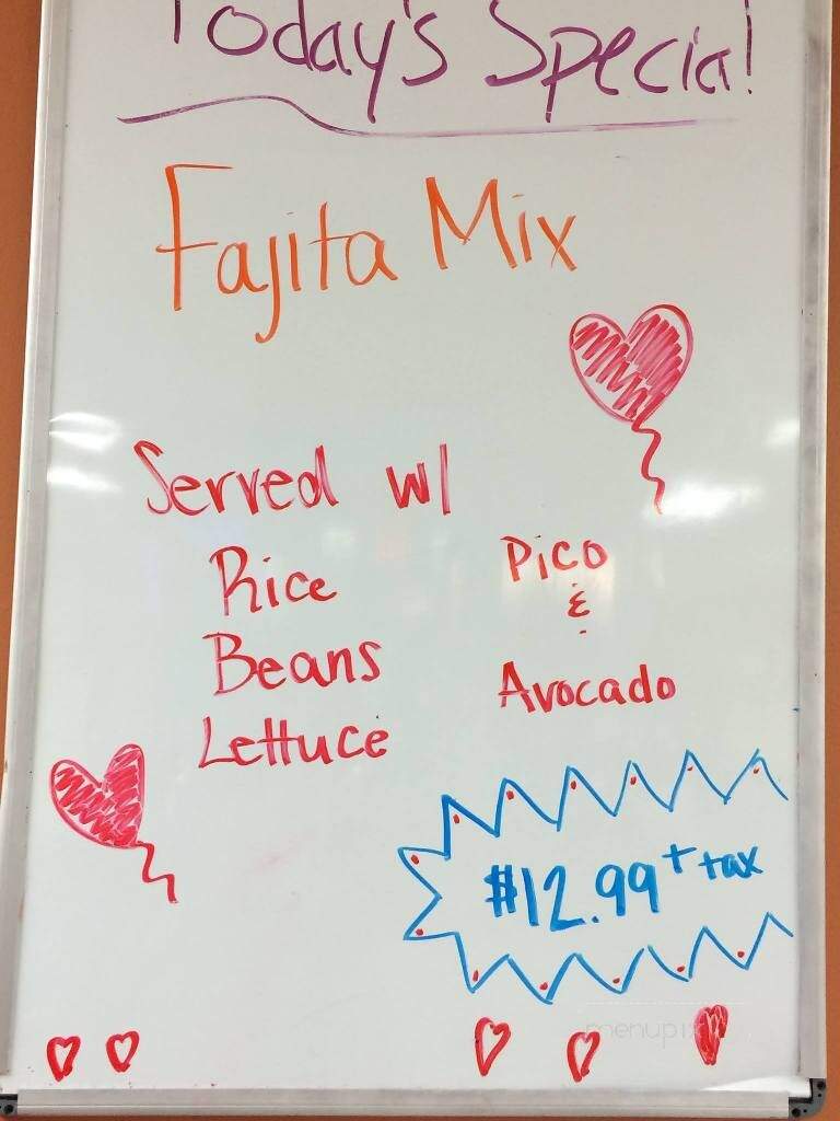 Chavela's Mexican Cuisine - Webb City, MO menu_pic