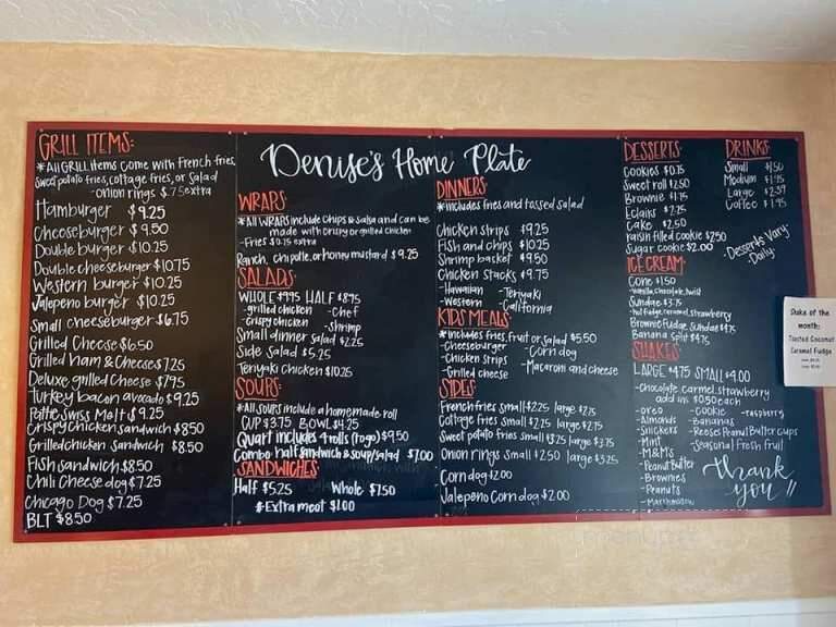 Denise's Home Plate - Coalville, UT menu_pic