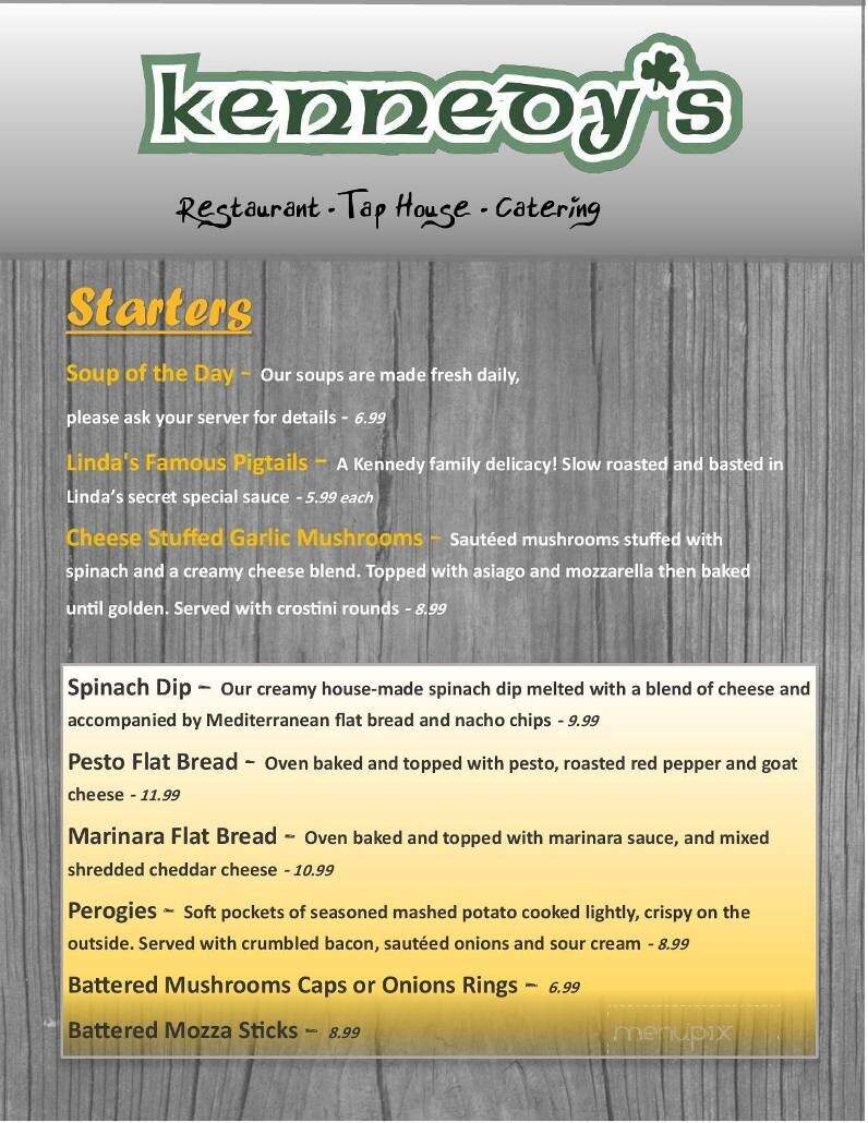 Kennedy's Restaurant - Kitchener, ON menu_pic